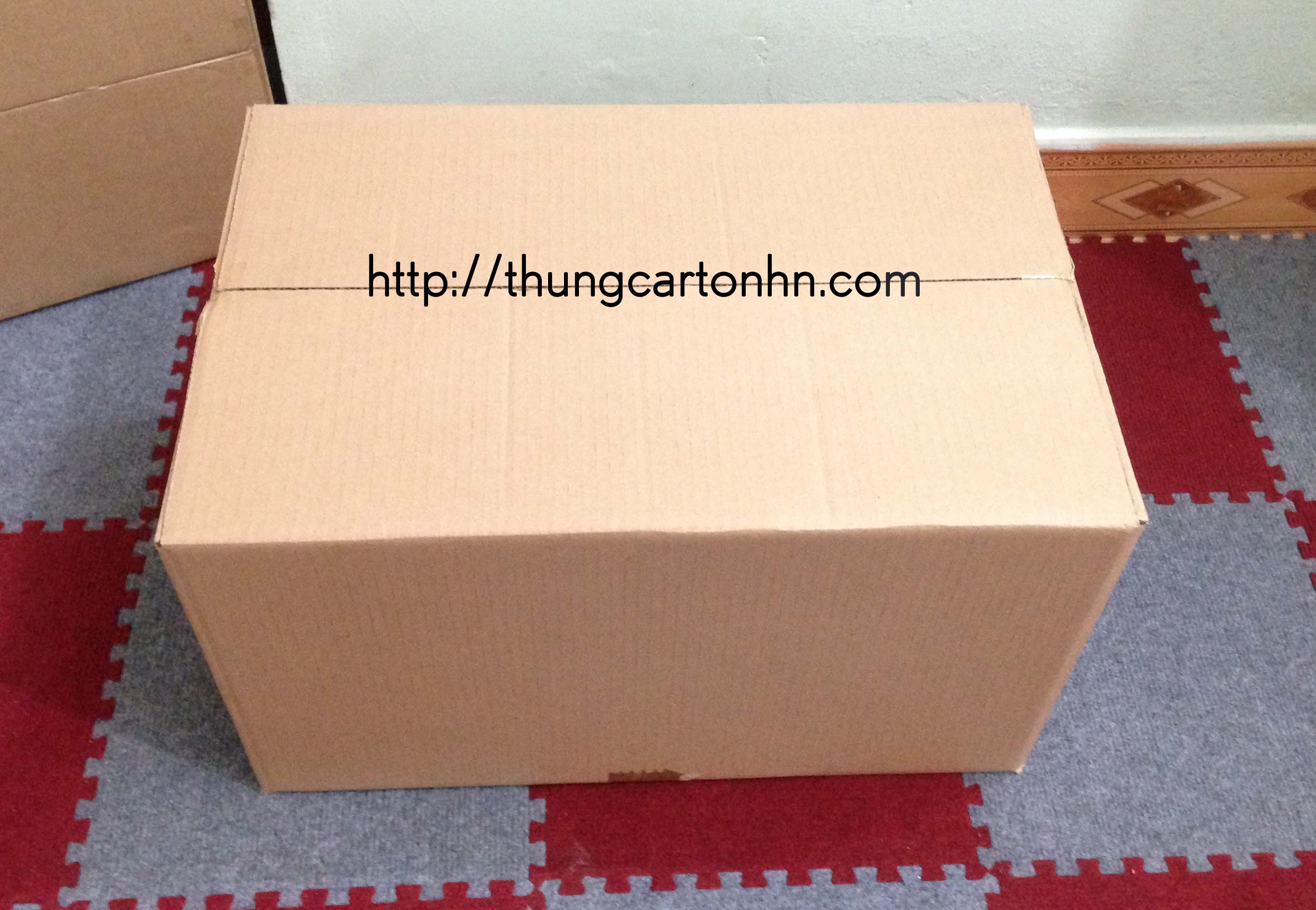 thùng carton không có chữ kích thước 52x34x32