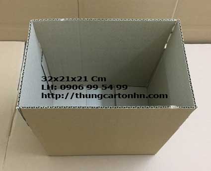 thùng carton mới 3 lớp A4 32x21x21 cm