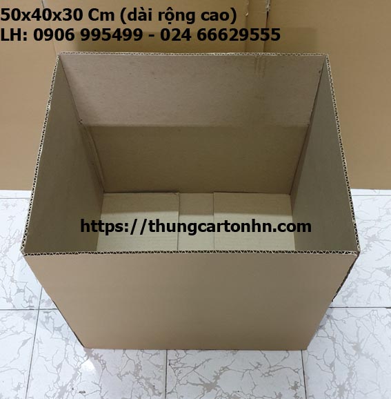 hộp carton ship cod, gửi hàng online 50x40x30 cm
